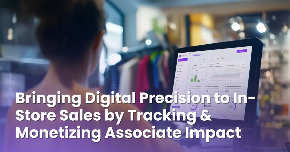 Bringing Digital Precision to In-Store Sales by Tracking &amp; Monetizing Associate Impact