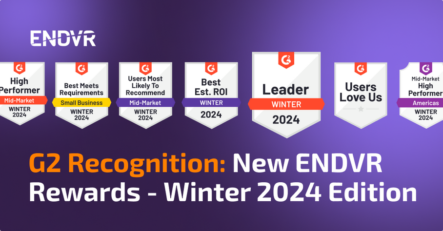 G2 Recognition: New ENDVR Rewards - Winter 2024 Edition!