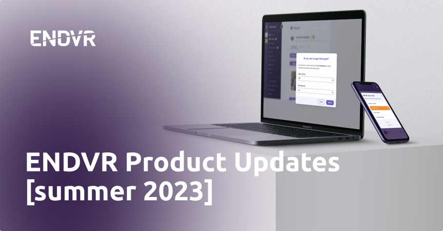ENDVR's Product Updates [summer 2023]